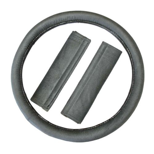 For AUDI PREMIUM GRADE GREY VELOUR CAR TRUCK SEAT COVERS VINYL MATS SET, US $64.83, image 9