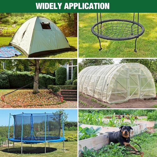 All-Weather Ground Anchors - Heavy-Duty Steel Augers with Drill Bit (6 Pack), US $73.99, image 3