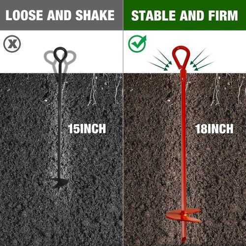 All-Weather Ground Anchors - Heavy-Duty Steel Augers with Drill Bit (6 Pack), US $73.99, image 6