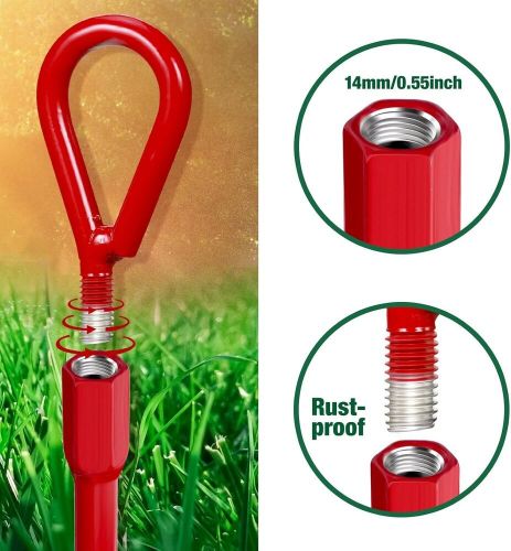 All-Weather Ground Anchors - Heavy-Duty Steel Augers with Drill Bit (6 Pack), US $73.99, image 8