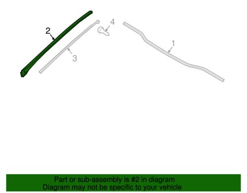 OEM NEW 16-19 Kia Optima Sedan Windshield Side Molding Assembly Right 86132D4000, US $77.78, image 3