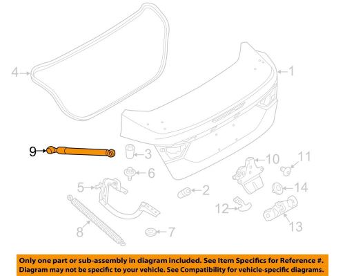 FORD OEM 12-18 Focus Trunk Lid Lid Components-Lift Cylinder BM5Z54406A10A, US $59.18, image 2