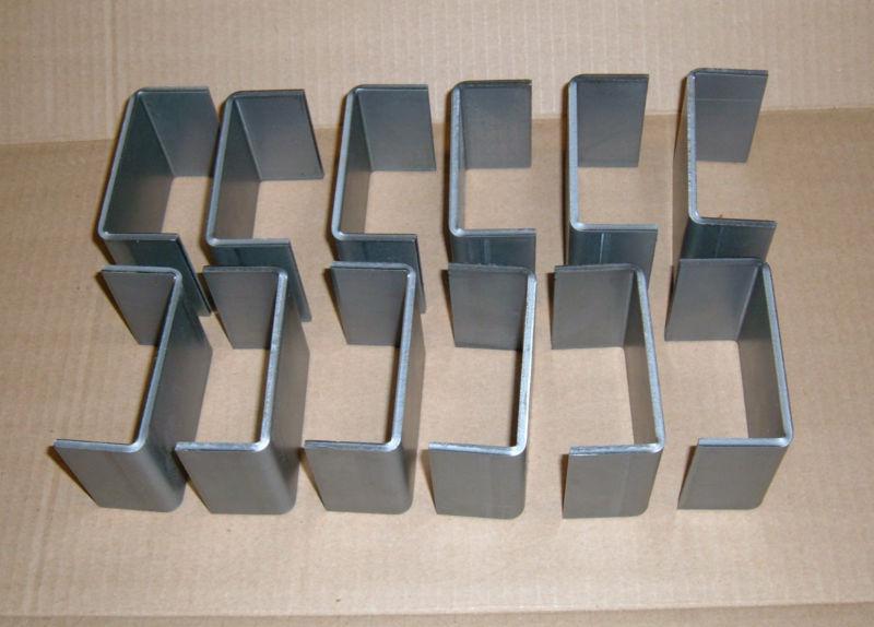 12-2x4 steel weld on utility trailer truck stake pockets trailer parts tie downs