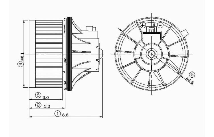 Replacement blower motor 00-06 chevy tahoe gmc yukon cadillac escalade 52400424