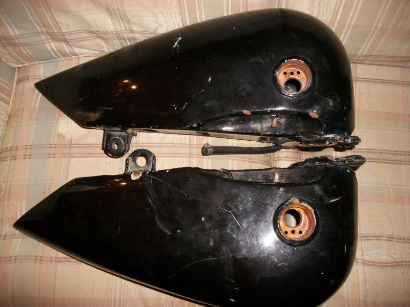 Harley davidson twin stretch gas tanks size 24"long , 9"high 9"wide in very good