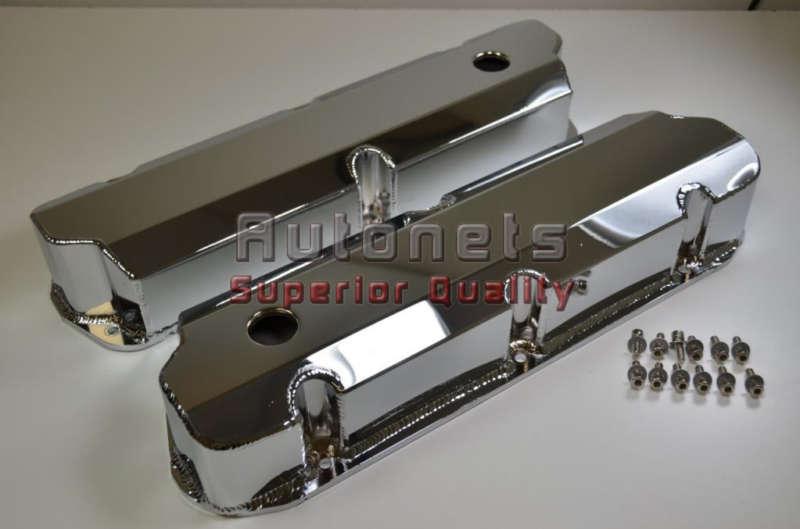 Buy SBF Chrome Aluminum Valve Covers 289302351W 5.0L Mustang
