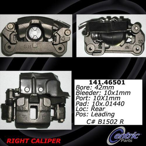 Centric 141.46502 rear brake caliper-premium semi-loaded caliper-preferred