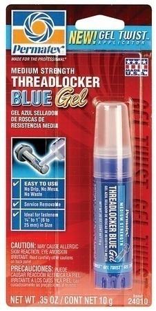 Permatex medium strength threadlocker blue gel 24010 0.35 oz free shipping