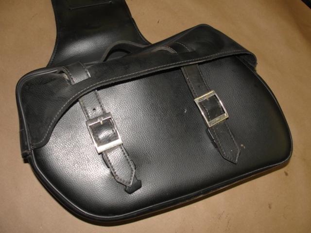 85 honda vt 1100 c shadow   left side leather saddle storage bag bags tail 