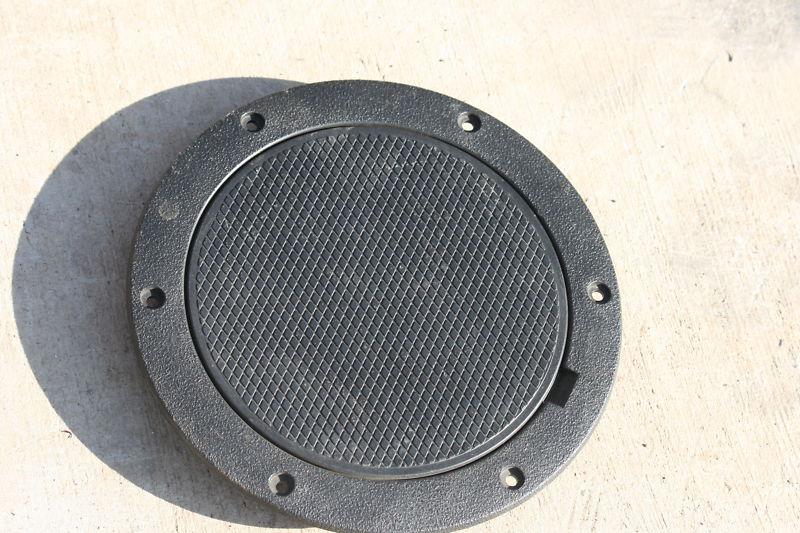 Black plastic floor flange 