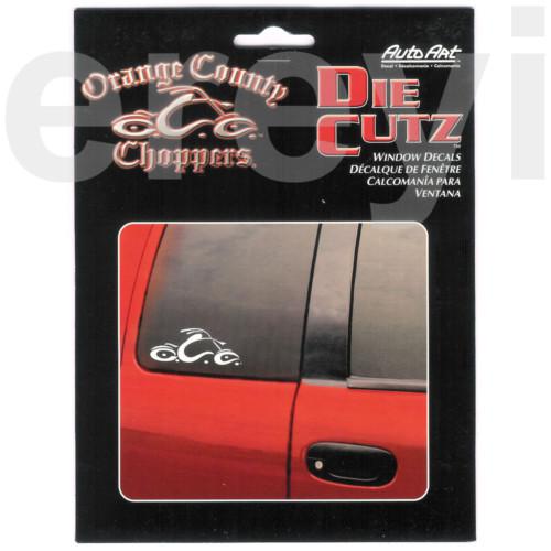 White occ logo window decals orange county choppers stickers new