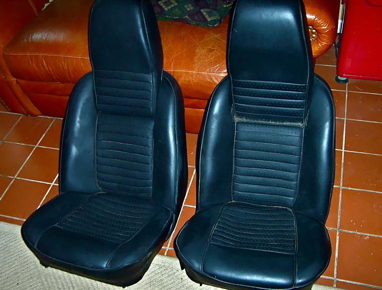 Buy RARE TRIUMPH TR6 TR250 BUCKET SEATS FOLD DOWN HEADRESTS TR6 250