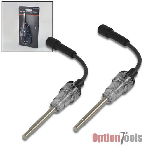 2 pcs in-line spark plug pick up coil tester ignition 6 and 12 volt diagnostic