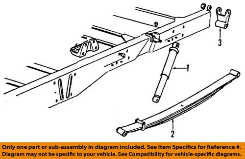Gm oem 25824312 rear suspension-shackle