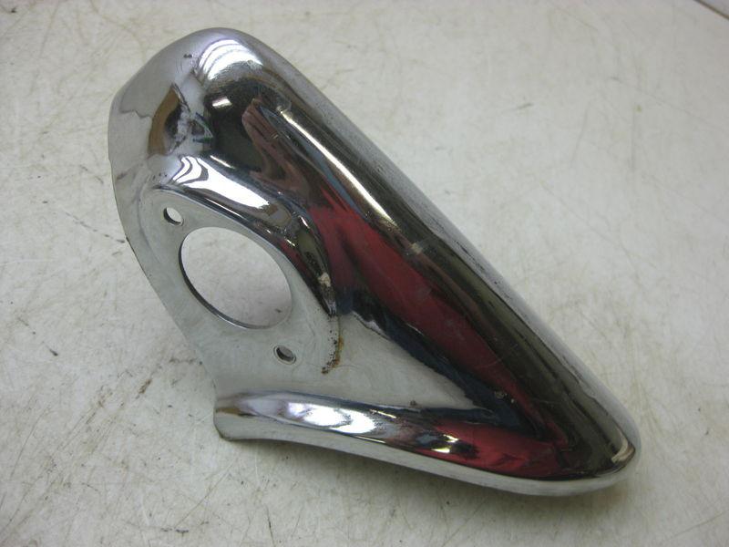 1956 chevy belair right rear bumper guard core    4049