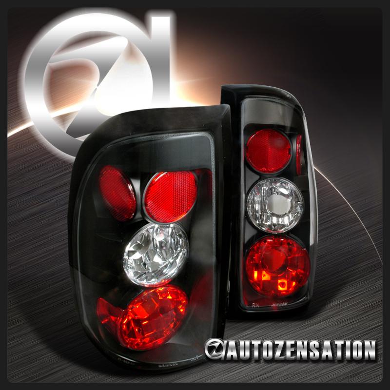 Buy 9704 Dodge Dakota Euro Black Altezza Rear Tail Brake Lights in