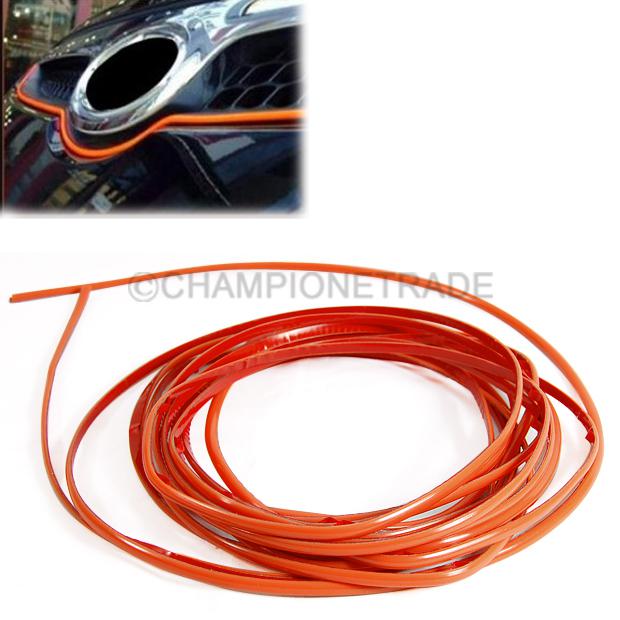 Buy Car Orange Decoration Moulding Trim Strip for Handle Cover Dash