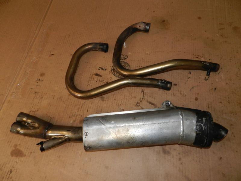 1996 husaberg fc 600 exhaust system header pipes muffler fe 400 450 501 650