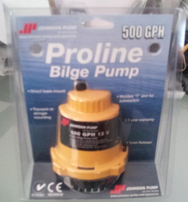 Johnson mayfair proline 500 gph marine boat bilge pump