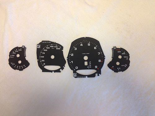 2012  porsche 911 carrera cabrio 991 pdk gauge face black 