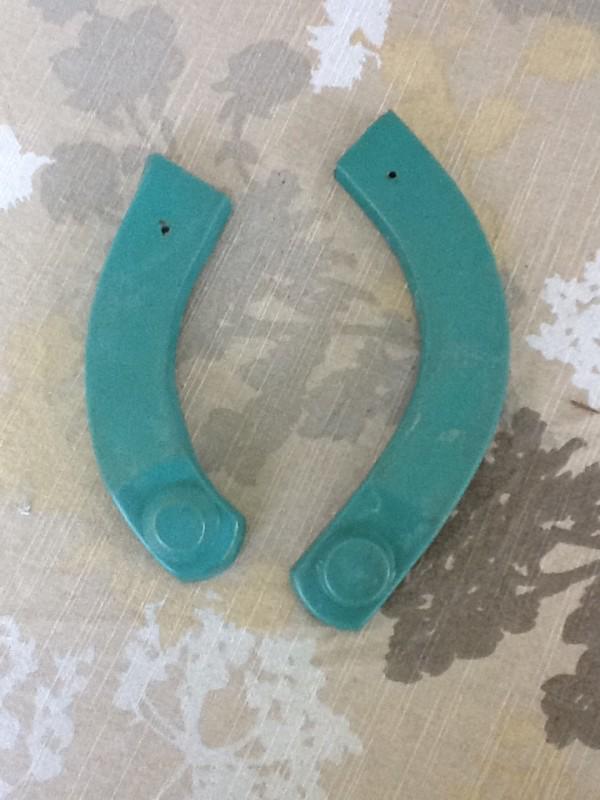 1957-1959 chrysler desoto dodge plymouth 2 dr seat arm covers '57 57 '58 58 '59