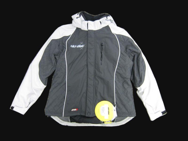 Ski-doo snowmobile new oem womens ladies muskoka jacket glace/ice large l