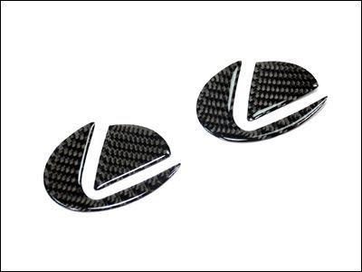 Lexus is200 is300 gxe10 jce10 altezza real carbon fiber front rear emblem filler