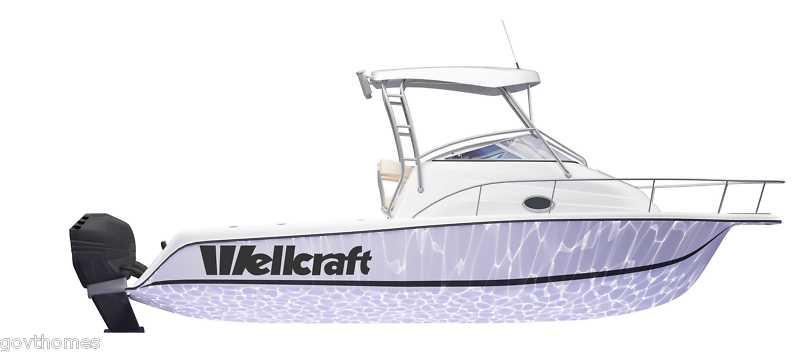 Logo decal for wellcraft v1.1- mako, yamaha, wellcraft and others available