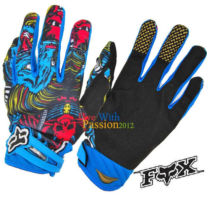 Fox cool 360 men skull sports bike motorcross bicycle racing gloves size m,l,xl 