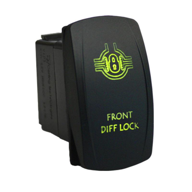 Rocker switch 630g 12 volt front diff lock carling laser etched dodge