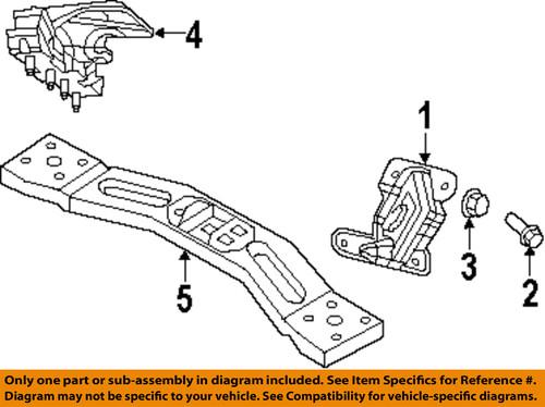 Jeep oem 6507388aa engine & transmission mounting-front insulator mount bolt