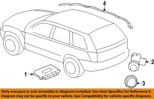 Mopar oem 6505692aa electrical-reverse sensor spacer