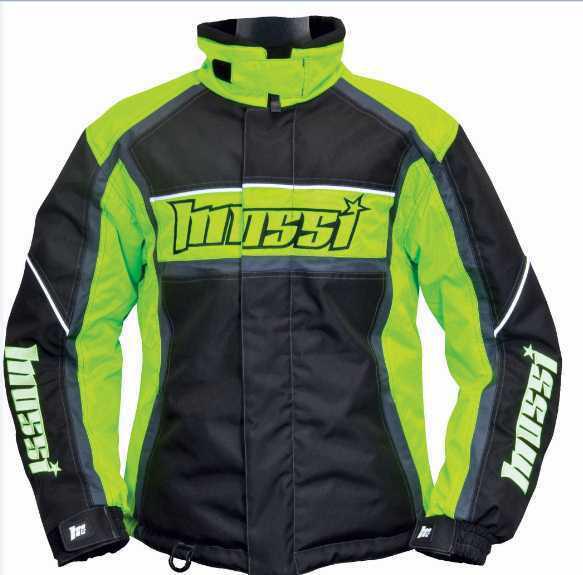 Mossi women's lime green lotus warm winter snowmobile jacket-m / l / 2xl -new
