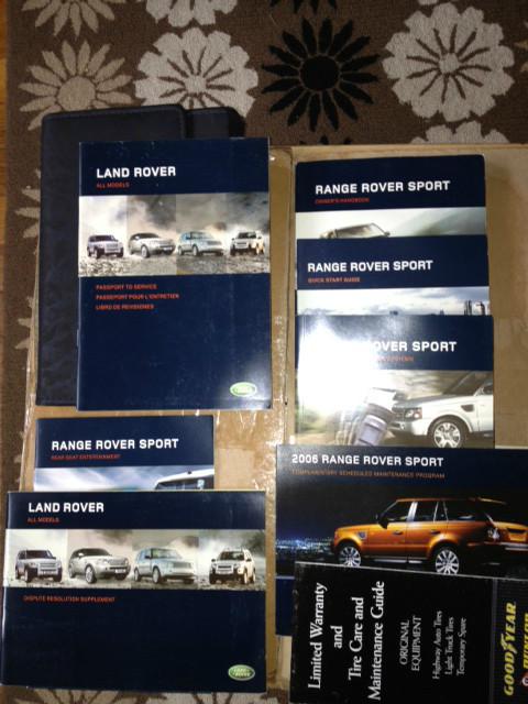 2006-2009 range rover sport manual