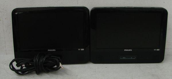 Philips 9" dual-screen twin portable dvd players
