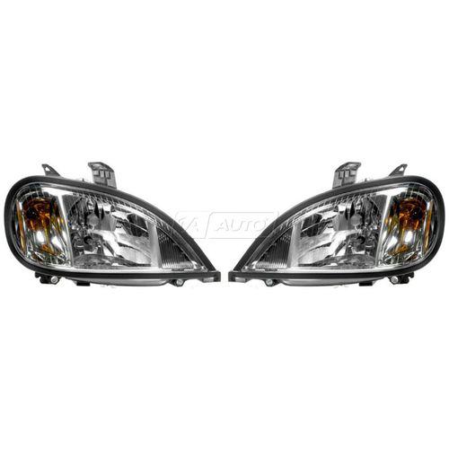 Headlights headlamps left & right pair set for 04-12 freightliner columbia