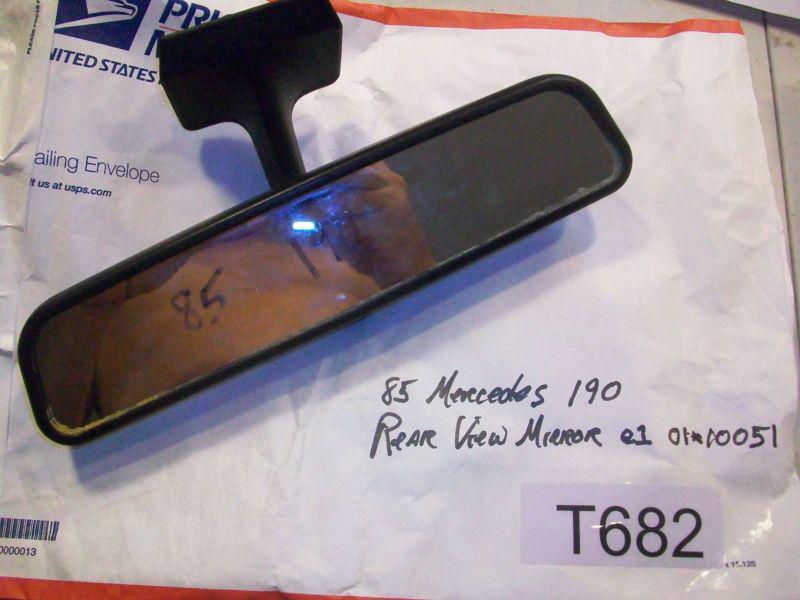 1985 mercedes 190 rear view mirror pt# e1 01*10051  oem   #t682