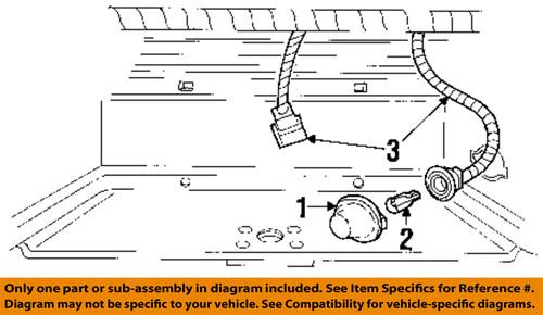 Ford oem f1tz13550a license lamps-rear-license lamp