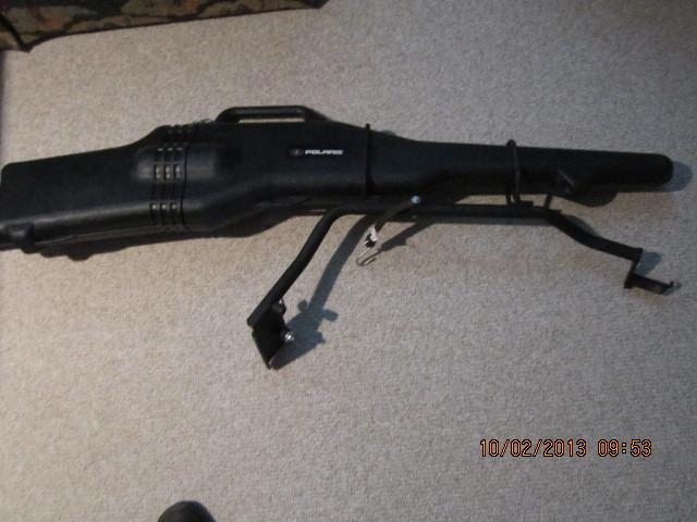  gun scabbard  &  mount  bracket  2005-09 polaris sportsman 4x4  lock & ride