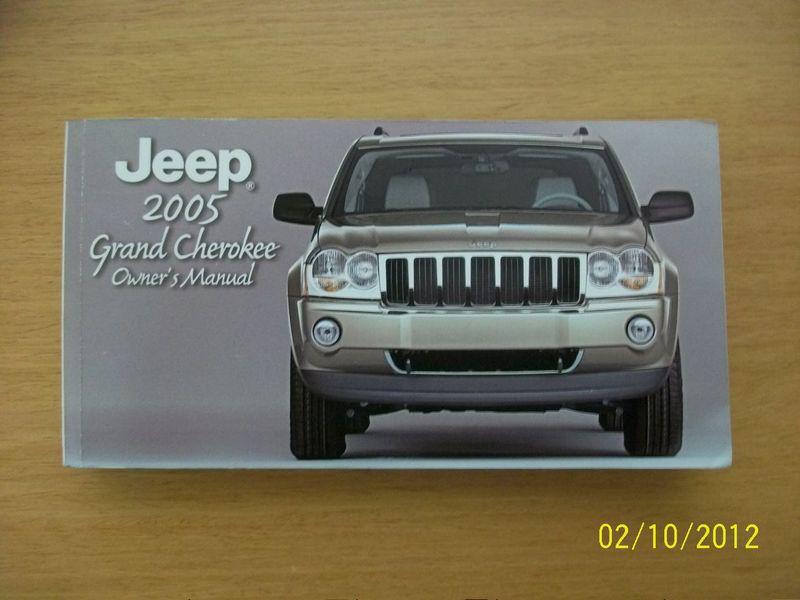 2005 jeep grand chrokee owners manual