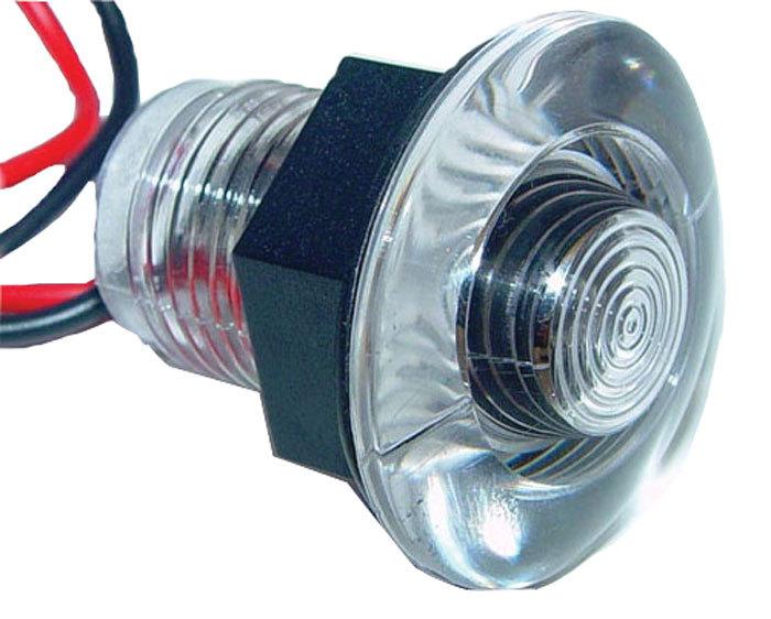 Aqua signal led livewell bulkhead light white 16412-7