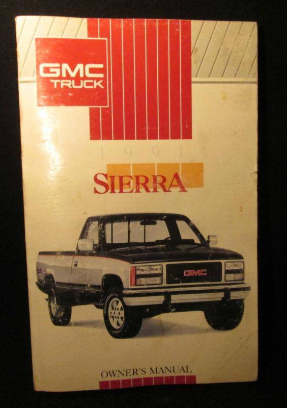 1991 gmc sierra owner's manual 
