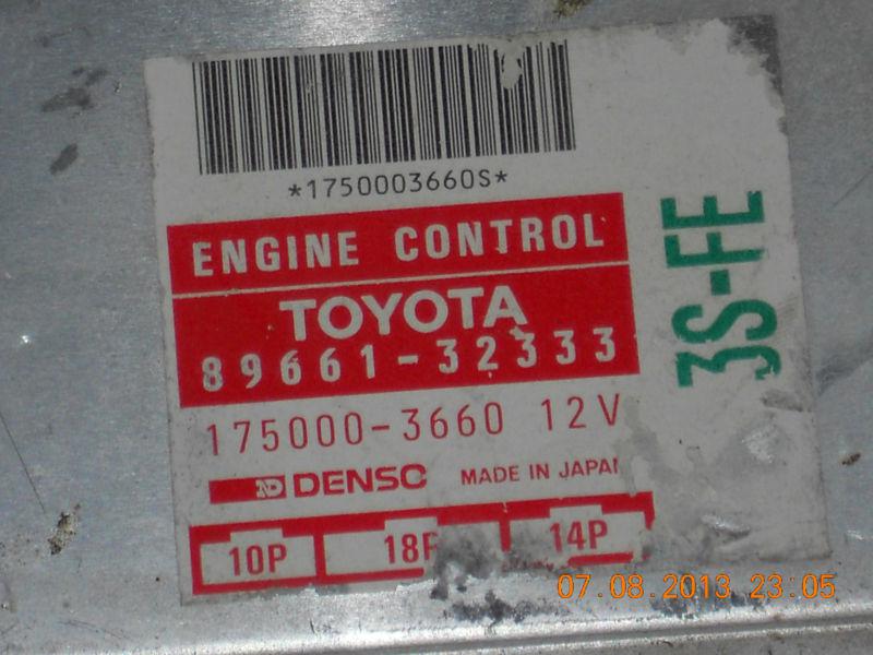 1991 toyota camry 4 cyl auto ecu ecm computer 89661-32333