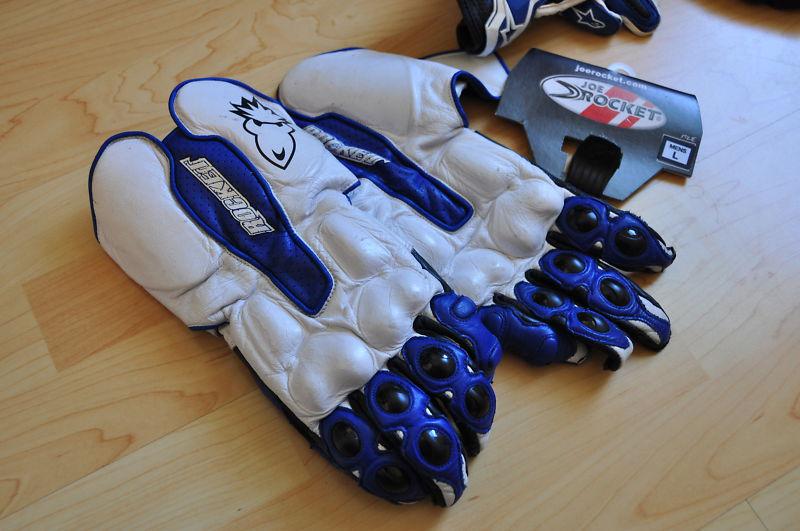  joe rocket blues whites speed master 7 gloves