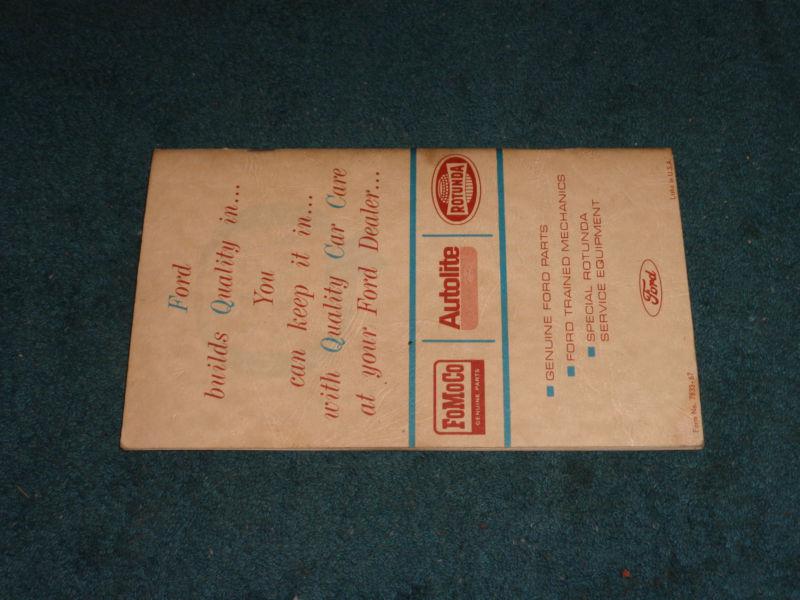 1967 FORD MUSTANG OWNER'S MANUAL / OWNER'S GUIDE / GOOD ORIGINAL!!!, US $37.50, image 5