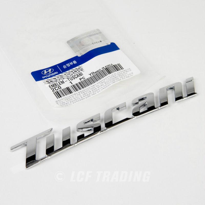 Kdm hyundai tuscani tiburon word emblem  *genuine oem* us seller
