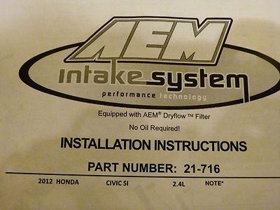 AEM Cold Air Intake with Filter Wrap, US $125.00, image 5