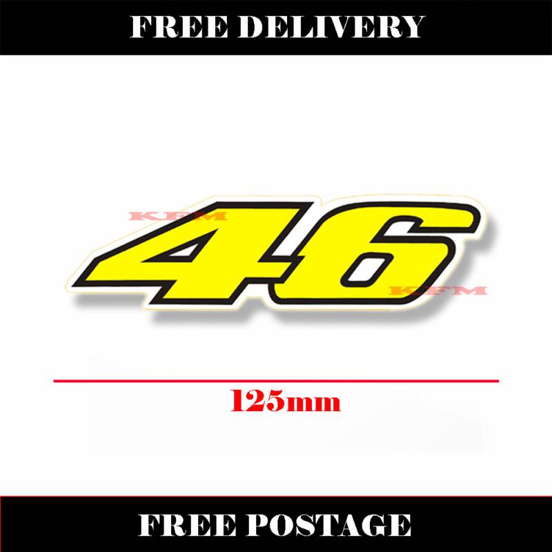 Moto gp racing number 46 autocollant decal sticker ~free p&p~