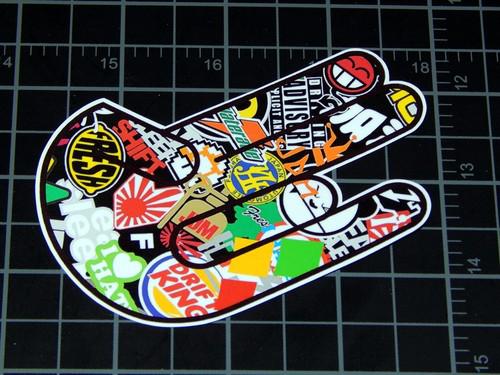 Jdm shocker decal sticker drift king haterade bomb graffiti wrap sheet style #au