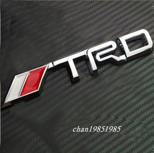 New 3d trd chrome badge emblem for toyota lexus corolla camry celica mr2 